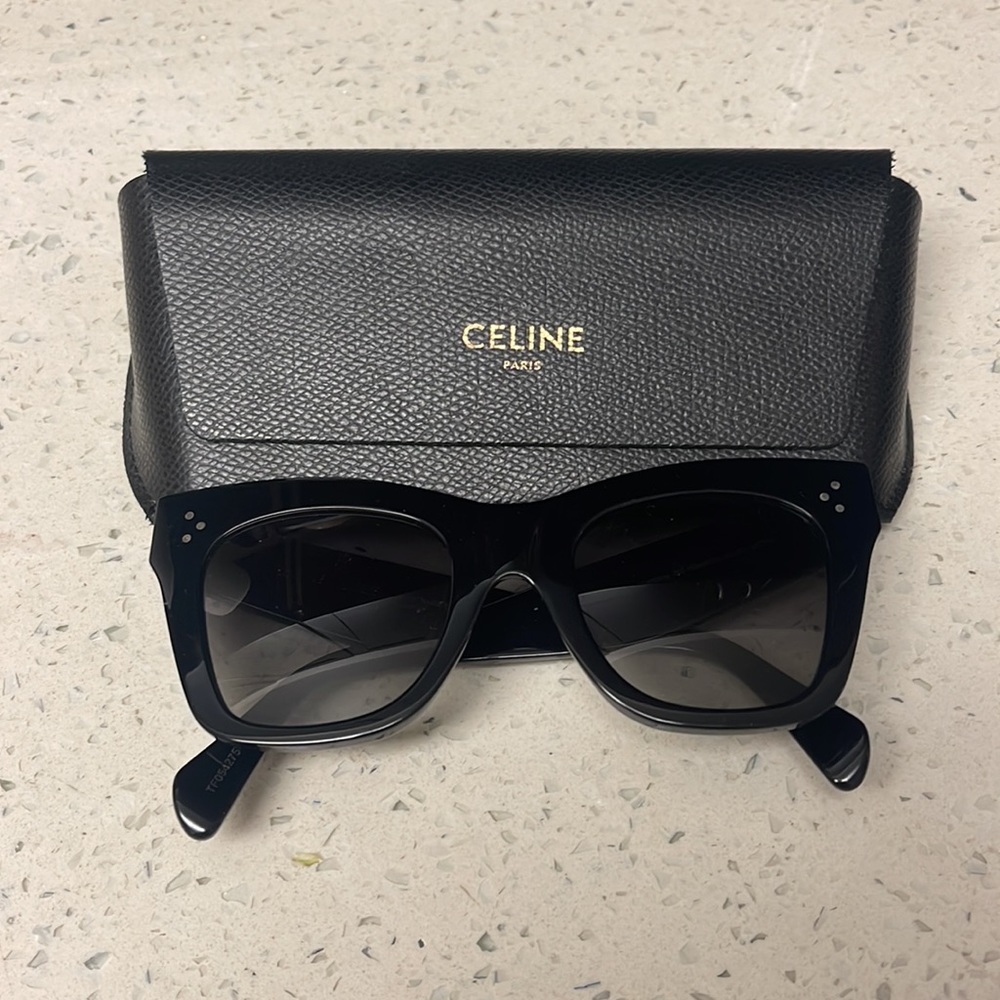 Celine black cat eye sunglasses